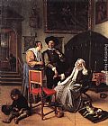 Steen Paintings - Doctor's Visit by Jan Steen